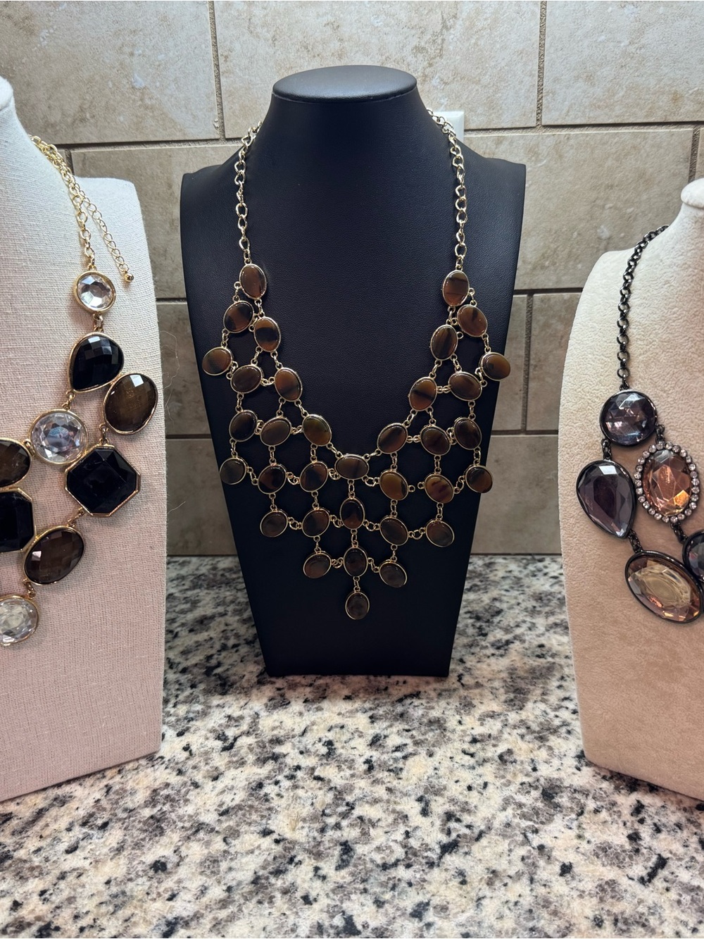 Banana Republic & Assorted Statement Necklaces - Set of 3